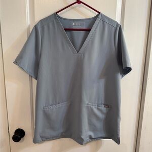 Figs Casma Three-Pocket Scrub Top Dusty Blue XL Limited Edition